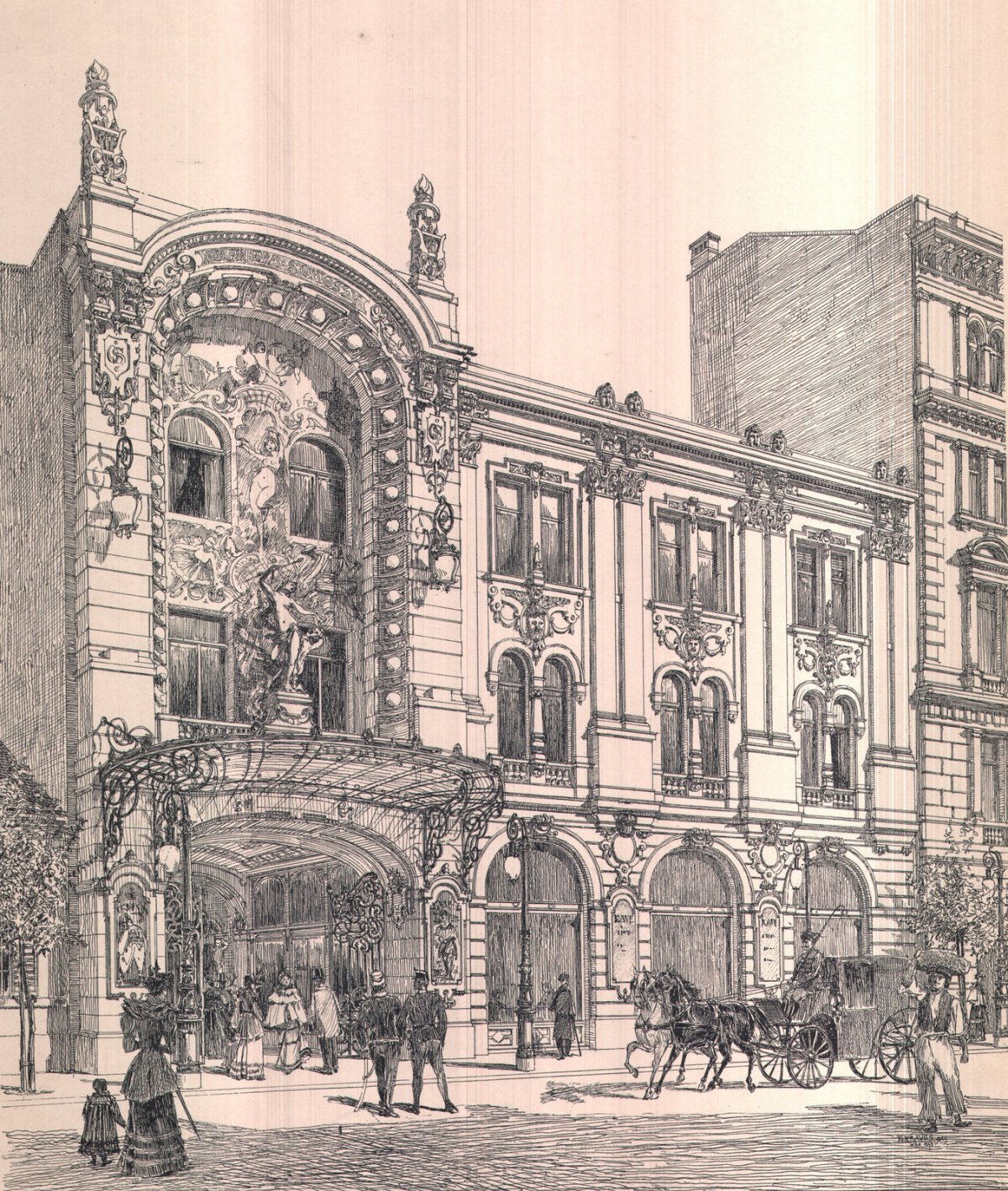 A Somossy Orfeum nem sokkal a megnyitását követően (Forrás: Magyar Mérnök- és Építész-Egylet Közlönye, 1894. 5. szám) 05 Somossy_Orfeum_(1894_-_1899).jpg