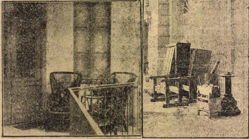 Báró Kray István népjóléti miniszteri osztálytanácsos lakása és beköltözködők bútorai a bejáratnál (Forrás: adt.arcanum.hu/Magyarország, 1925. augusztus 7. és adt.arcanum.hu/Az Est, 1925. augusztus 12.) 11_Magyarország-Est.jpg