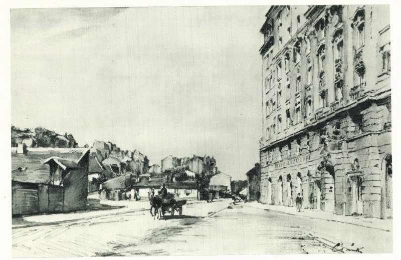 Árok utca a Bethlen udvarral, Csánky Dénes vízfestménye (Forrás: adt.arcanum.hu/Magyar Művészet, 1934. X. évf.) 14_M.Művészet.jpg