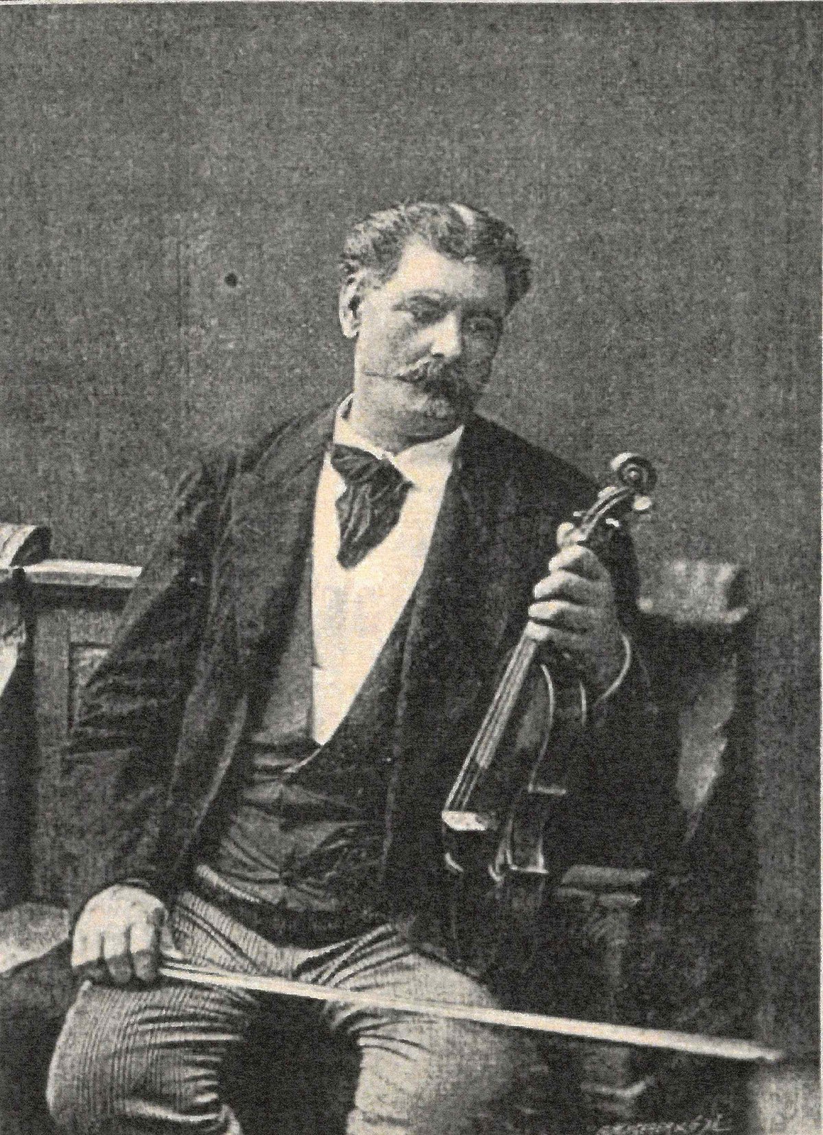 Rácz Pali cigányprímás (1822–1885), aki a felvonulás során a zenéről gondoskodott (Forrás: Vasárnapi Ujság, 1885/ 7. sz.) párt-5 (1).jpg