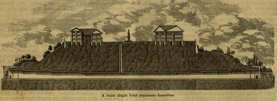 Az Alagút hosszmetszete 1857-ben (Forrás: Vasárnapi Ujság, 1856. április 27.) thumb_10518_default_big.jpg